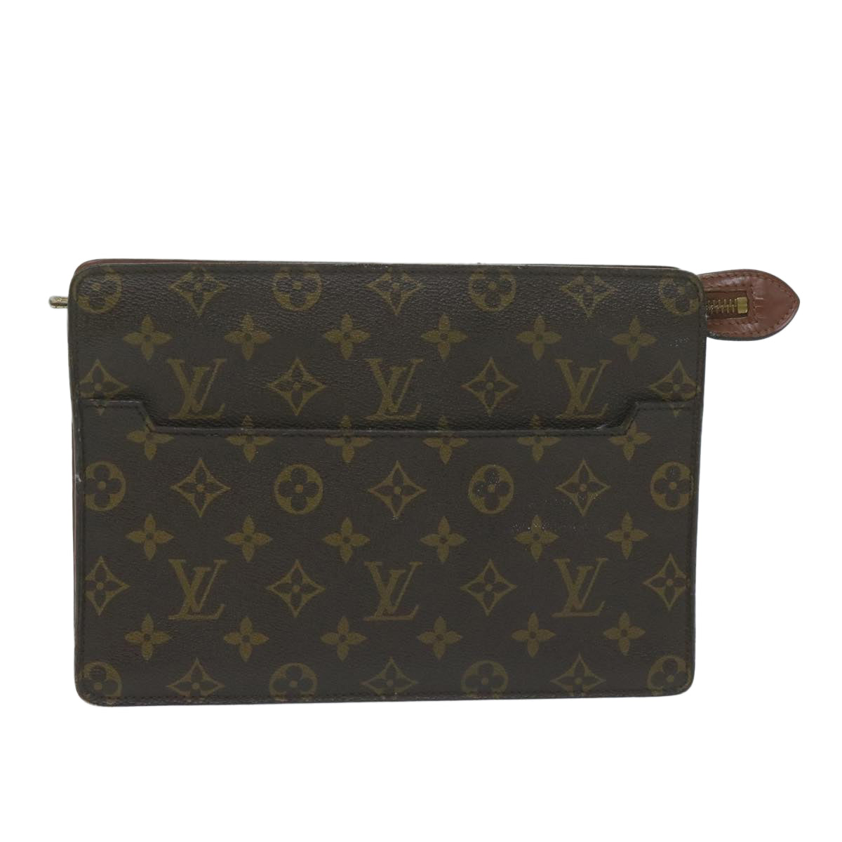 LOUIS VUITTON Monogram Pochette Homme Clutch Bag M51795 LV Auth 64041