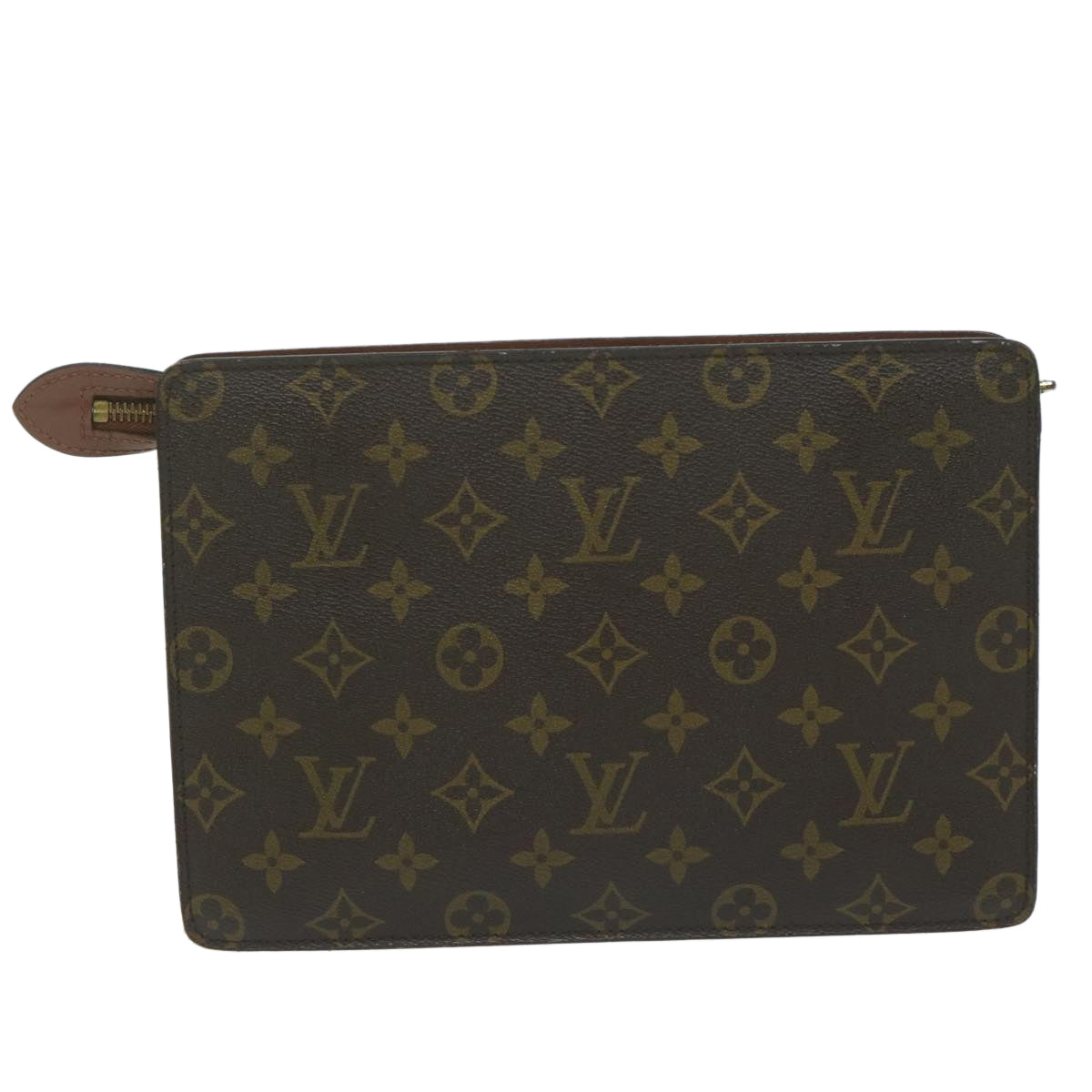 LOUIS VUITTON Monogram Pochette Homme Clutch Bag M51795 LV Auth 64041