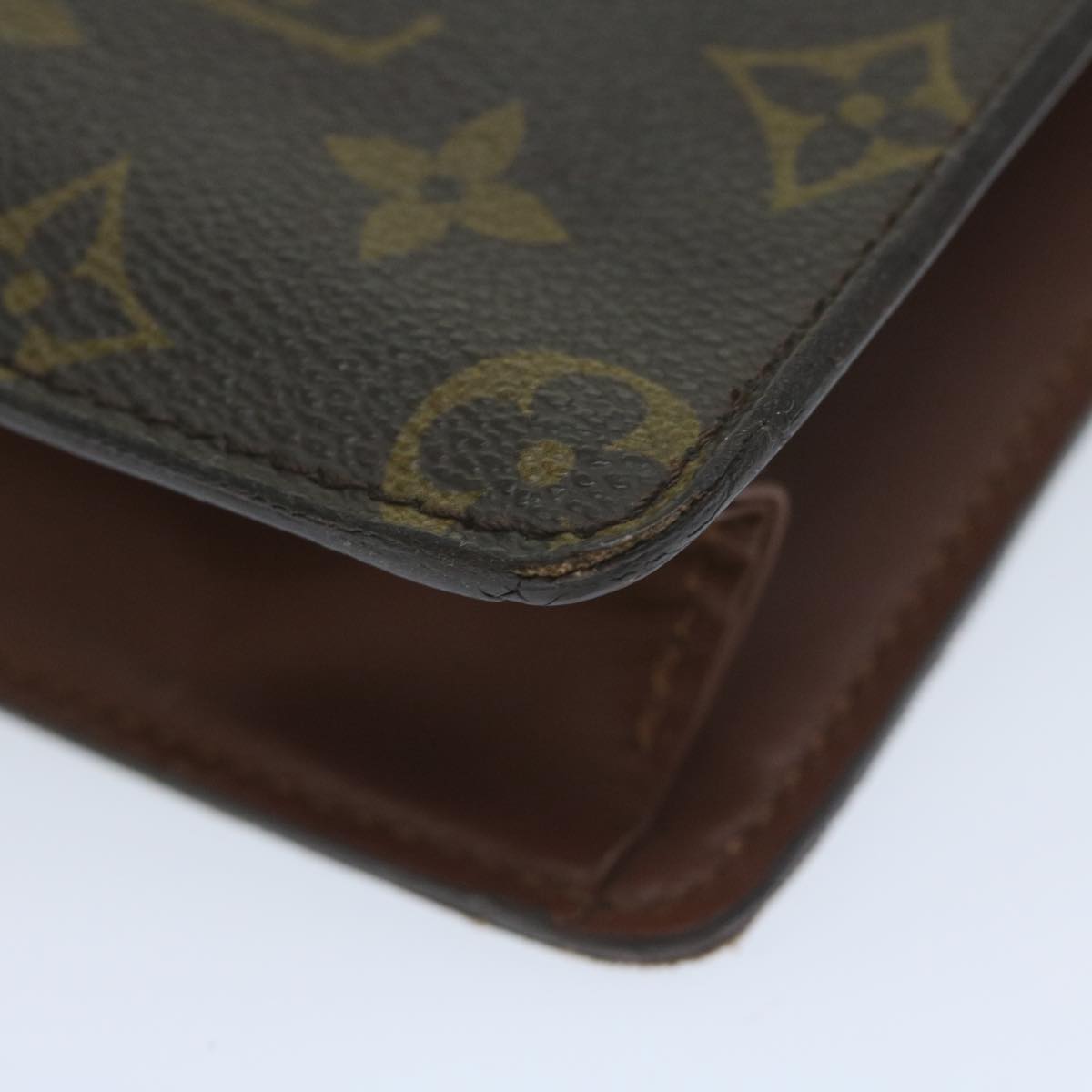 LOUIS VUITTON Monogram Pochette Homme Clutch Bag M51795 LV Auth 64041