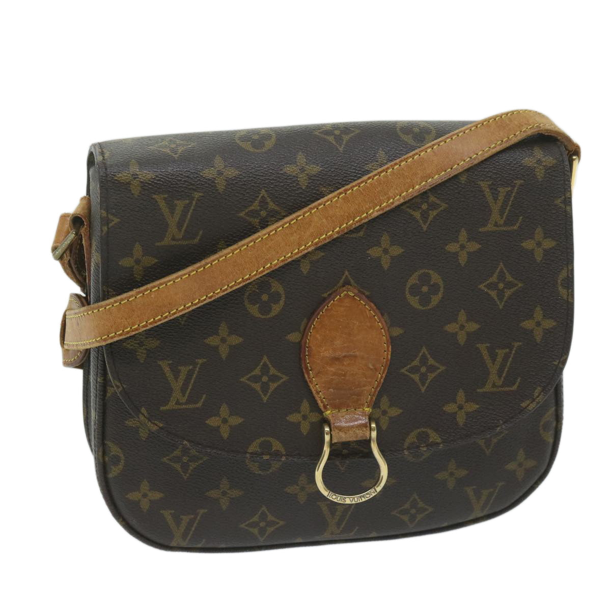 LOUIS VUITTON Monogram Saint Cloud GM Shoulder Bag M51242 LV Auth 64057