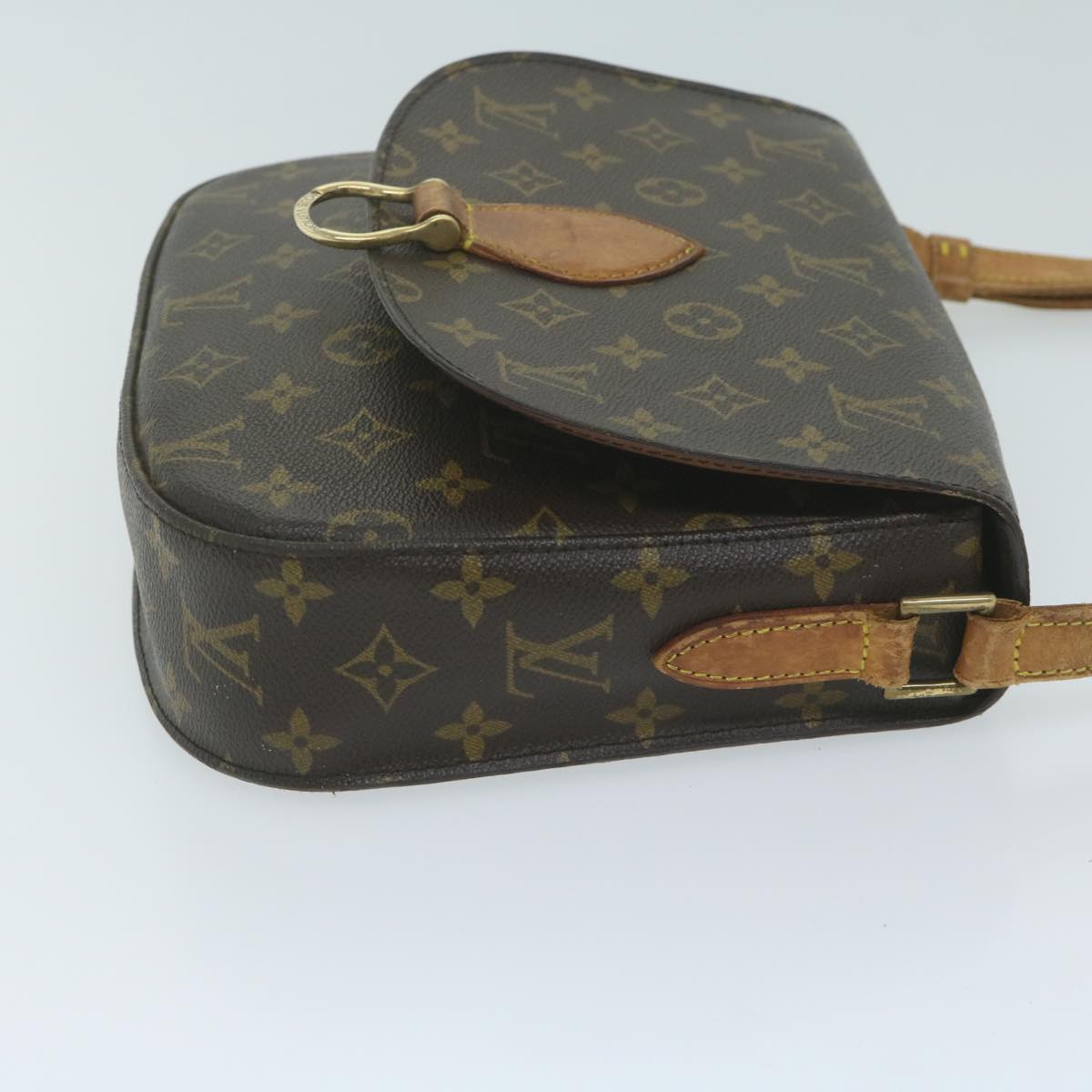 LOUIS VUITTON Monogram Saint Cloud GM Shoulder Bag M51242 LV Auth 64057