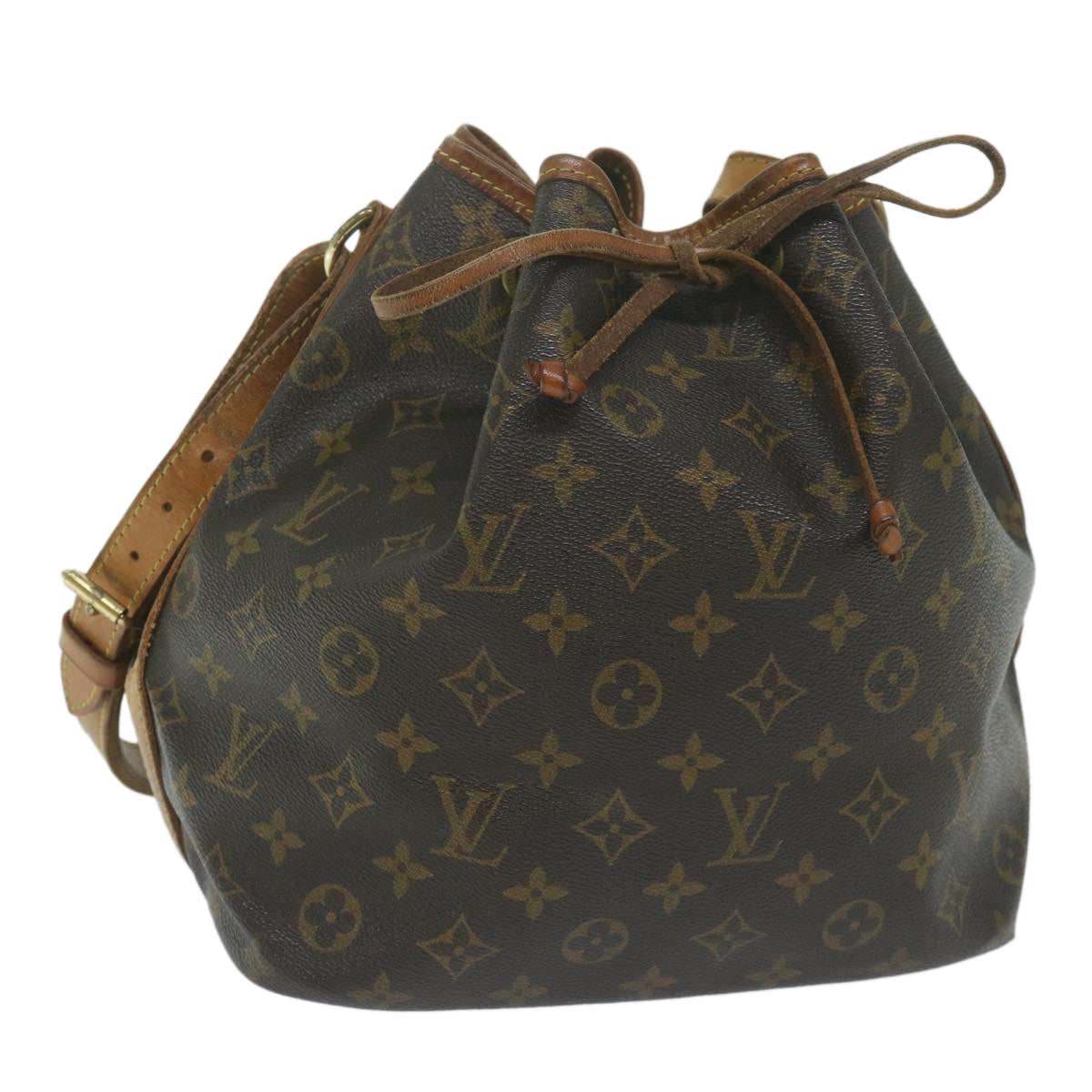 LOUIS VUITTON Monogram Petit Noe Shoulder Bag M42226 LV Auth 64090