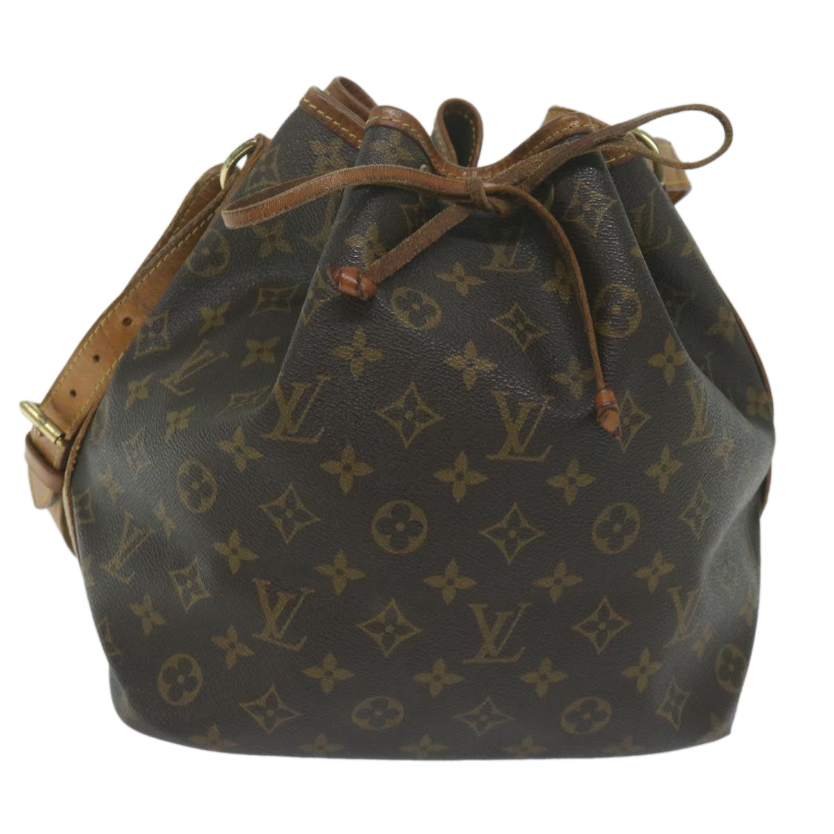 LOUIS VUITTON Monogram Petit Noe Shoulder Bag M42226 LV Auth 64090