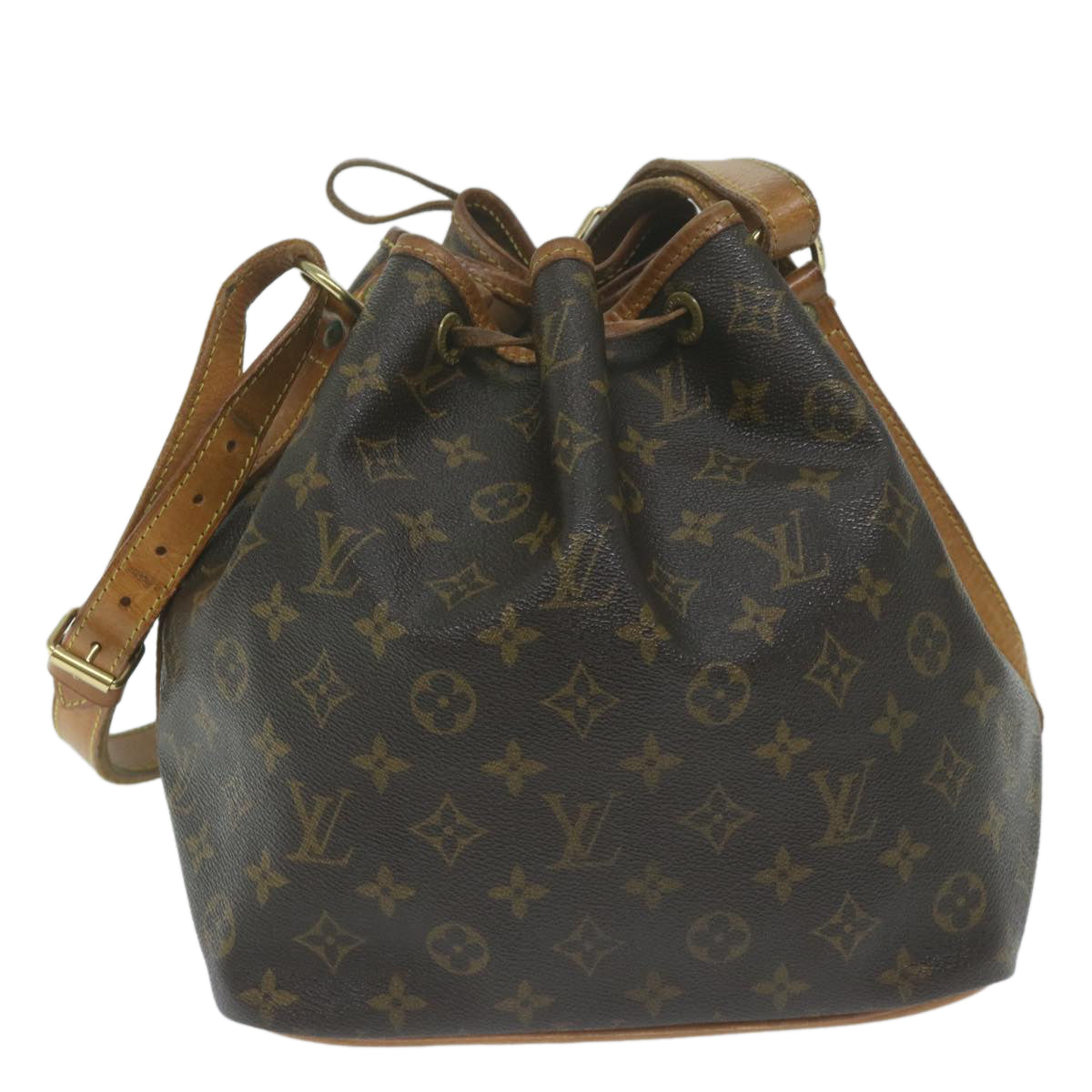 LOUIS VUITTON Monogram Petit Noe Shoulder Bag M42226 LV Auth 64090