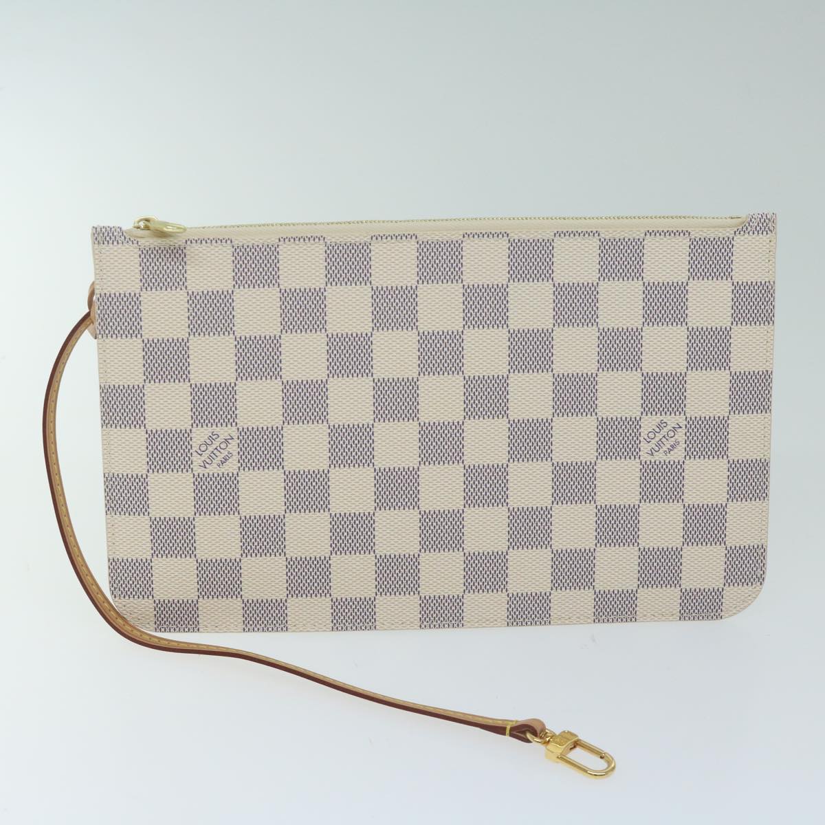 LOUIS VUITTON Damier Azur Neverfull MM Tote Bag N41605 LV Auth 64098