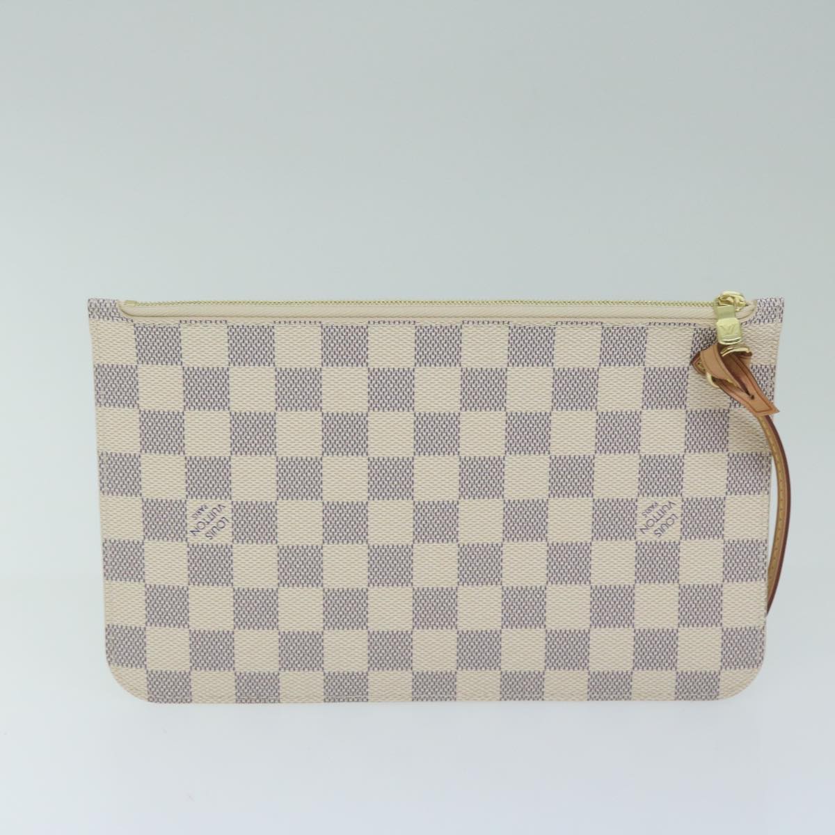 LOUIS VUITTON Damier Azur Neverfull MM Tote Bag N41605 LV Auth 64098