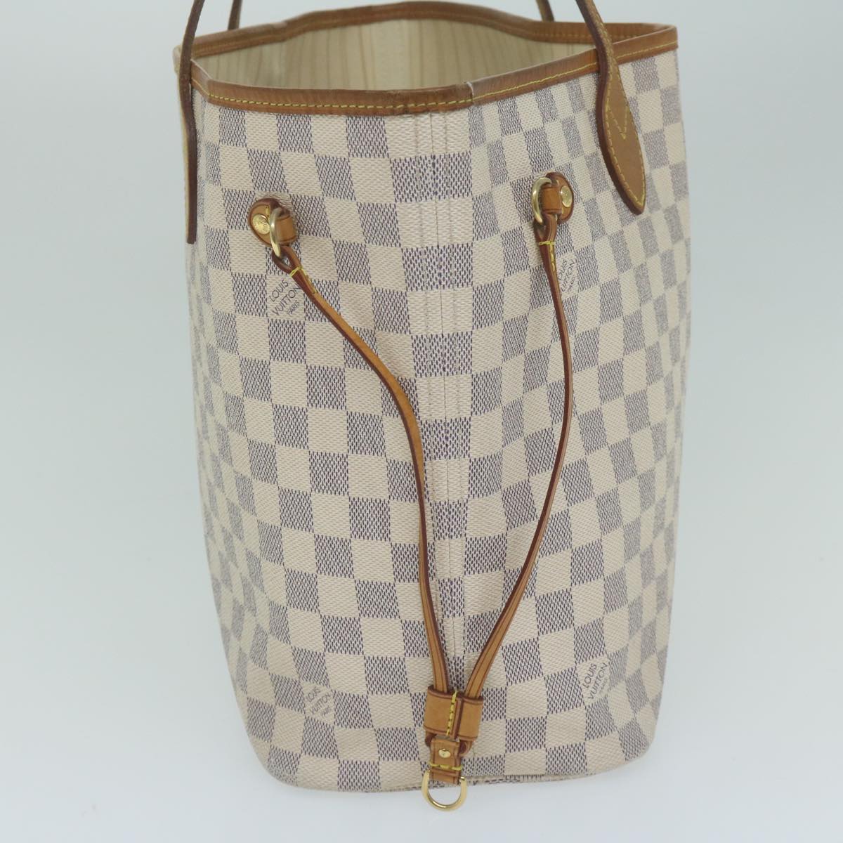 LOUIS VUITTON Damier Azur Neverfull MM Tote Bag N41605 LV Auth 64098