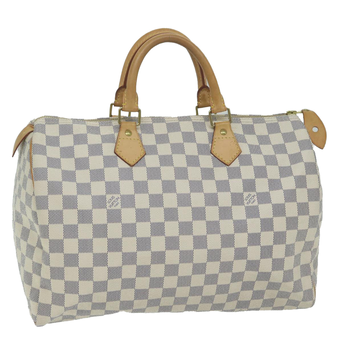 LOUIS VUITTON Damier Azur Speedy 35 Hand Bag N41535 LV Auth 64103