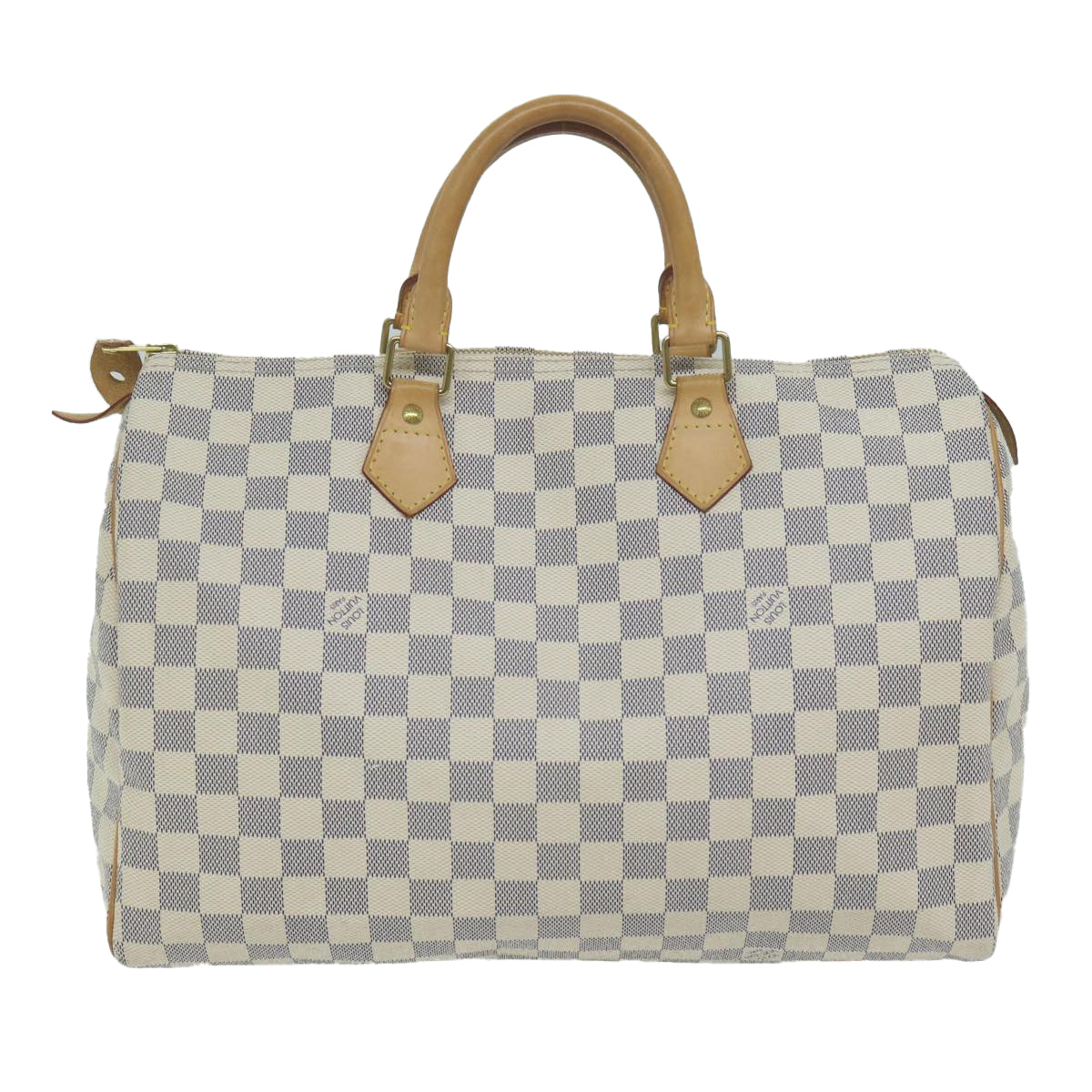 LOUIS VUITTON Damier Azur Speedy 35 Hand Bag N41535 LV Auth 64103