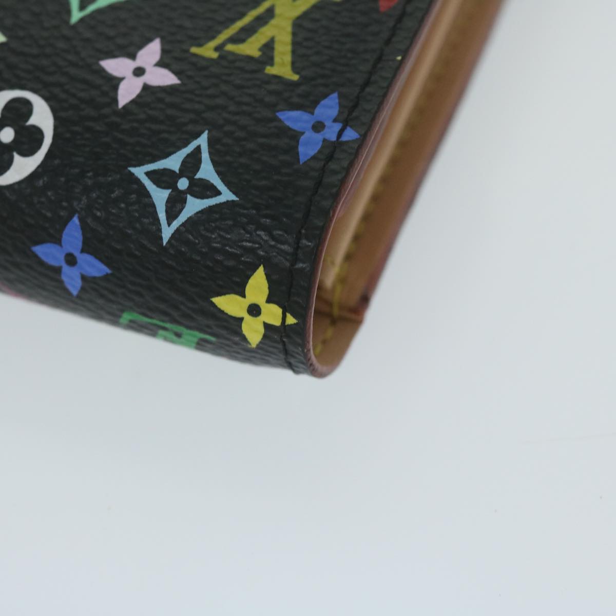 LOUIS VUITTON Monogram Multicolor PortefeuilleSarah Wallet M93747 LV Auth 64130