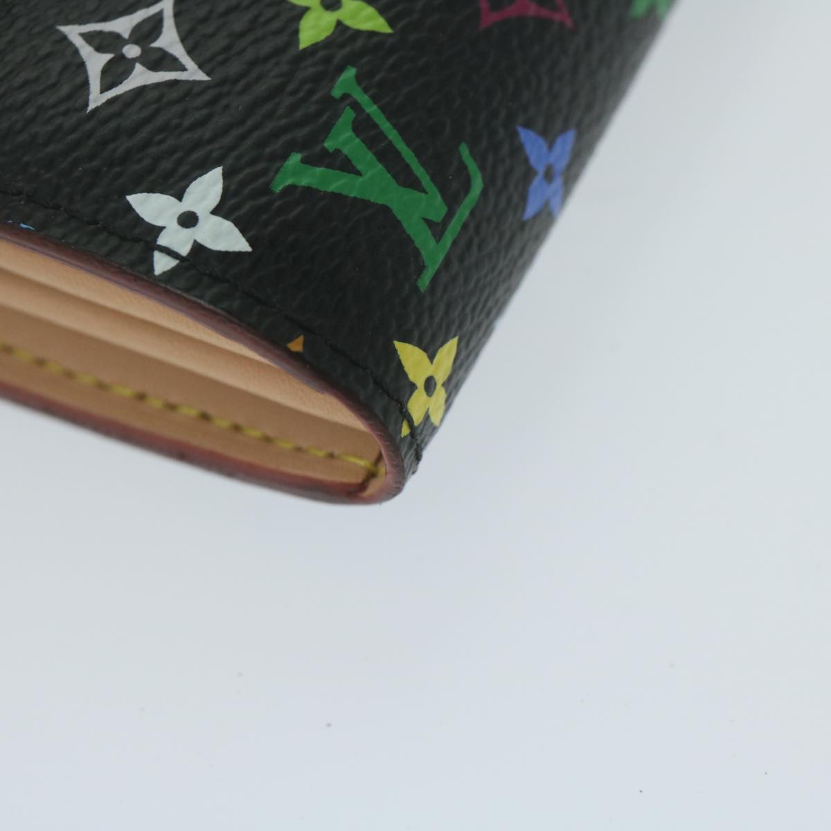 LOUIS VUITTON Monogram Multicolor PortefeuilleSarah Wallet M93747 LV Auth 64130