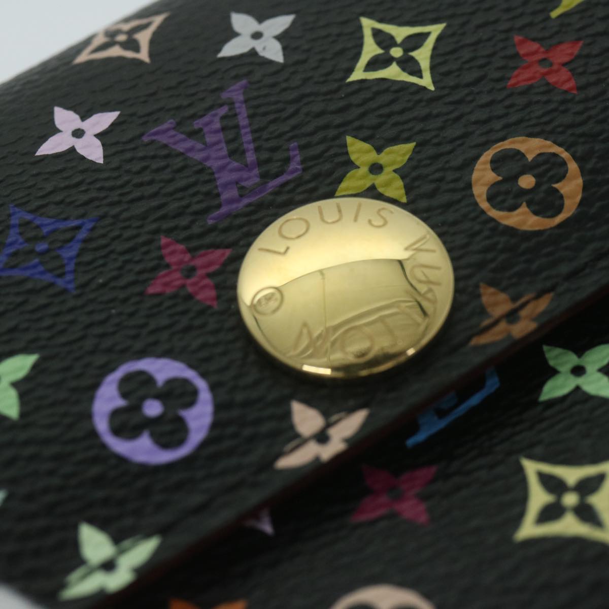 LOUIS VUITTON Monogram Multicolor PortefeuilleSarah Wallet M93747 LV Auth 64130