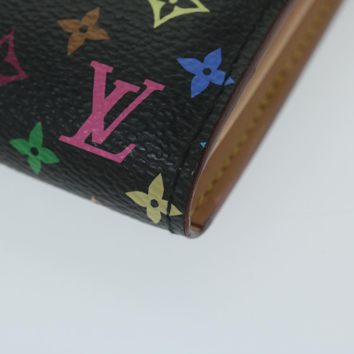 LOUIS VUITTON Monogram Multicolor PortefeuilleSarah Wallet M93747 LV Auth 64130