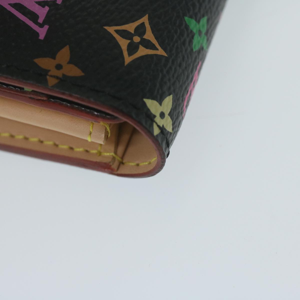 LOUIS VUITTON Monogram Multicolor PortefeuilleSarah Wallet M93747 LV Auth 64130