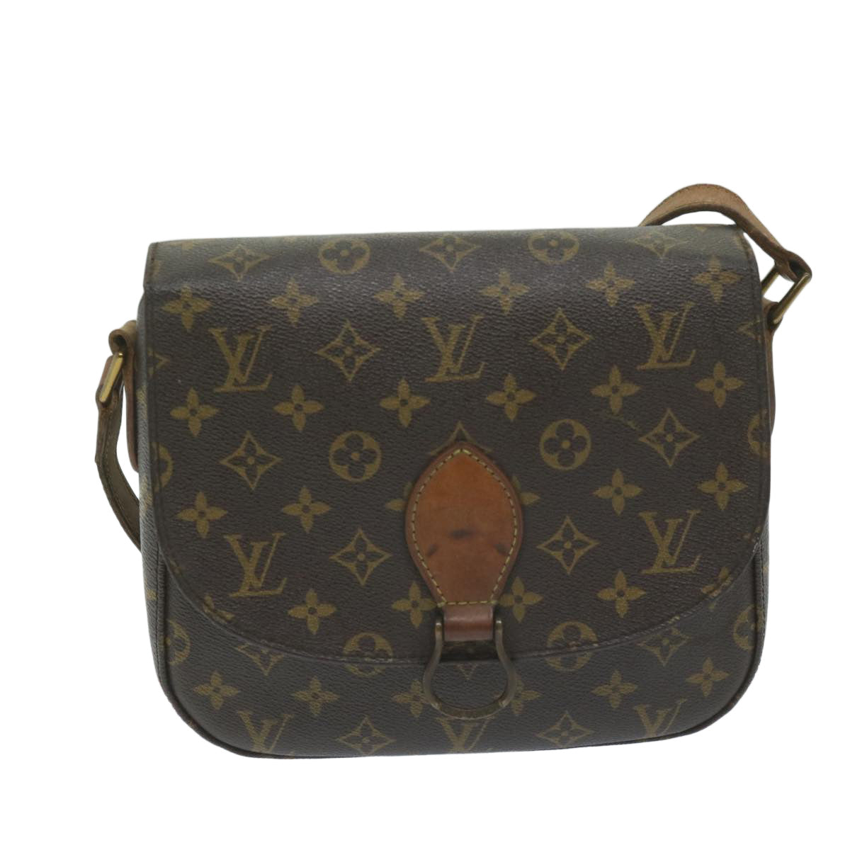 LOUIS VUITTON Monogram Saint Cloud GM Shoulder Bag M51242 LV Auth 64144