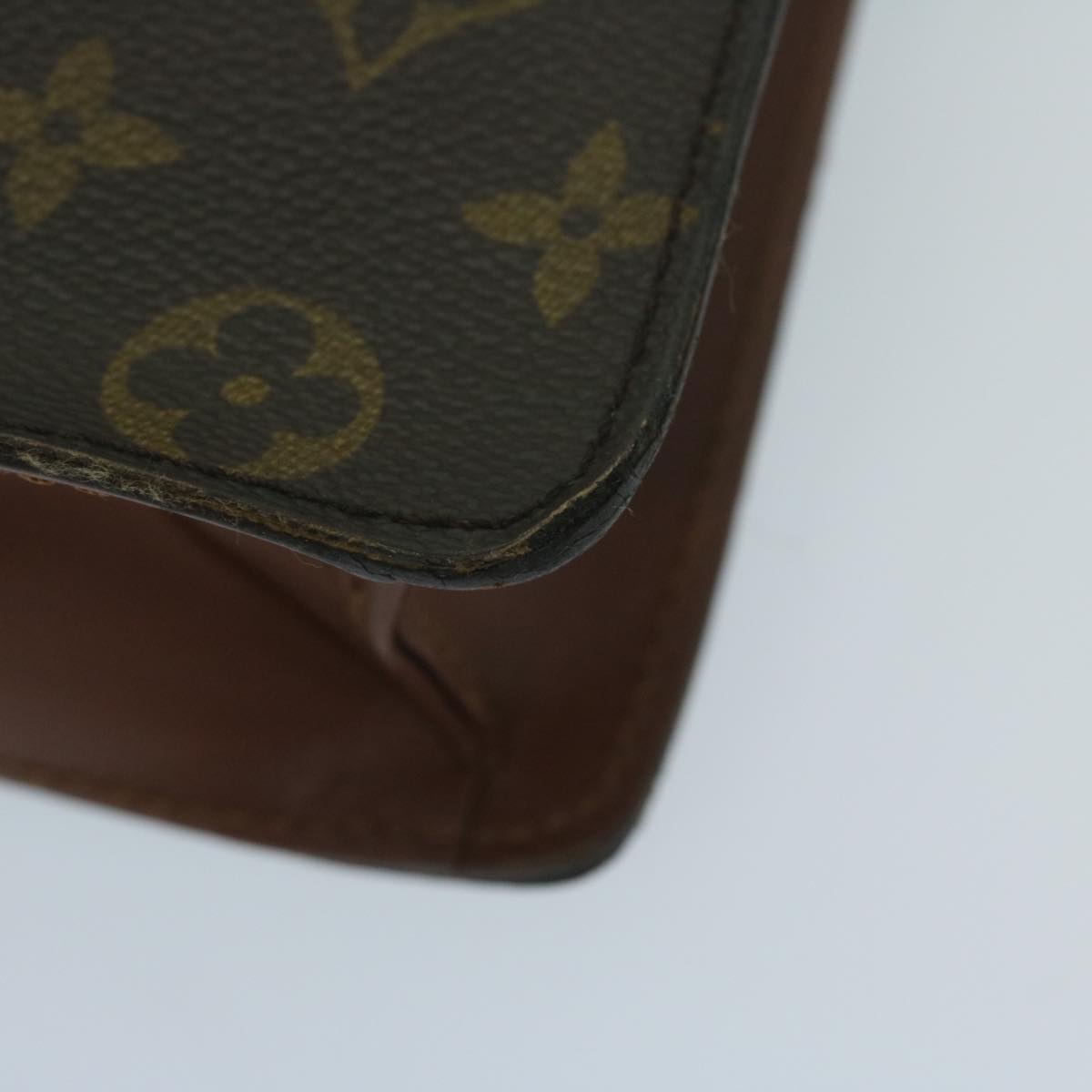 LOUIS VUITTON Monogram Porte Documents Bandouliere Bag M53338 LV Auth 64154