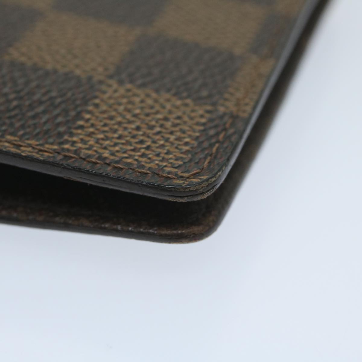 LOUIS VUITTON Damier Ebene Agenda PM Day Planner Cover R20700 LV Auth 64156