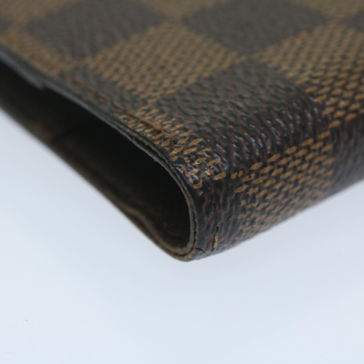 LOUIS VUITTON Damier Ebene Agenda PM Day Planner Cover R20700 LV Auth 64156