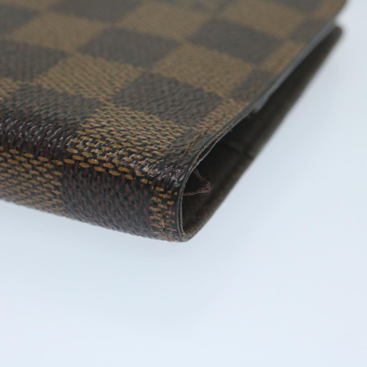 LOUIS VUITTON Damier Ebene Agenda PM Day Planner Cover R20700 LV Auth 64156