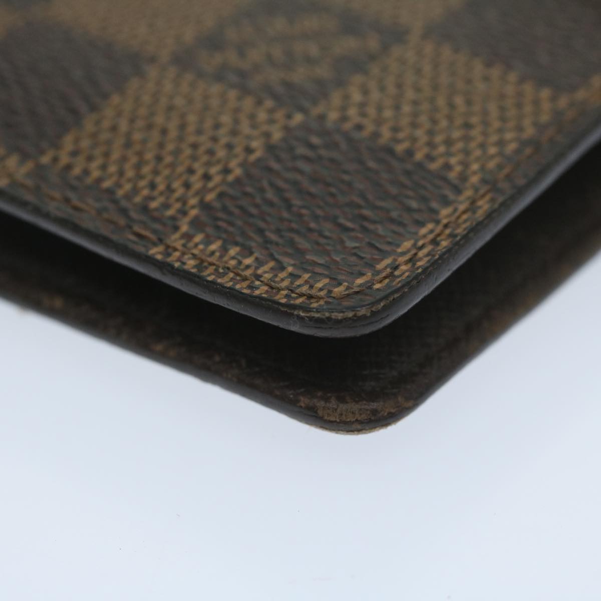 LOUIS VUITTON Damier Ebene Agenda PM Day Planner Cover R20700 LV Auth 64156