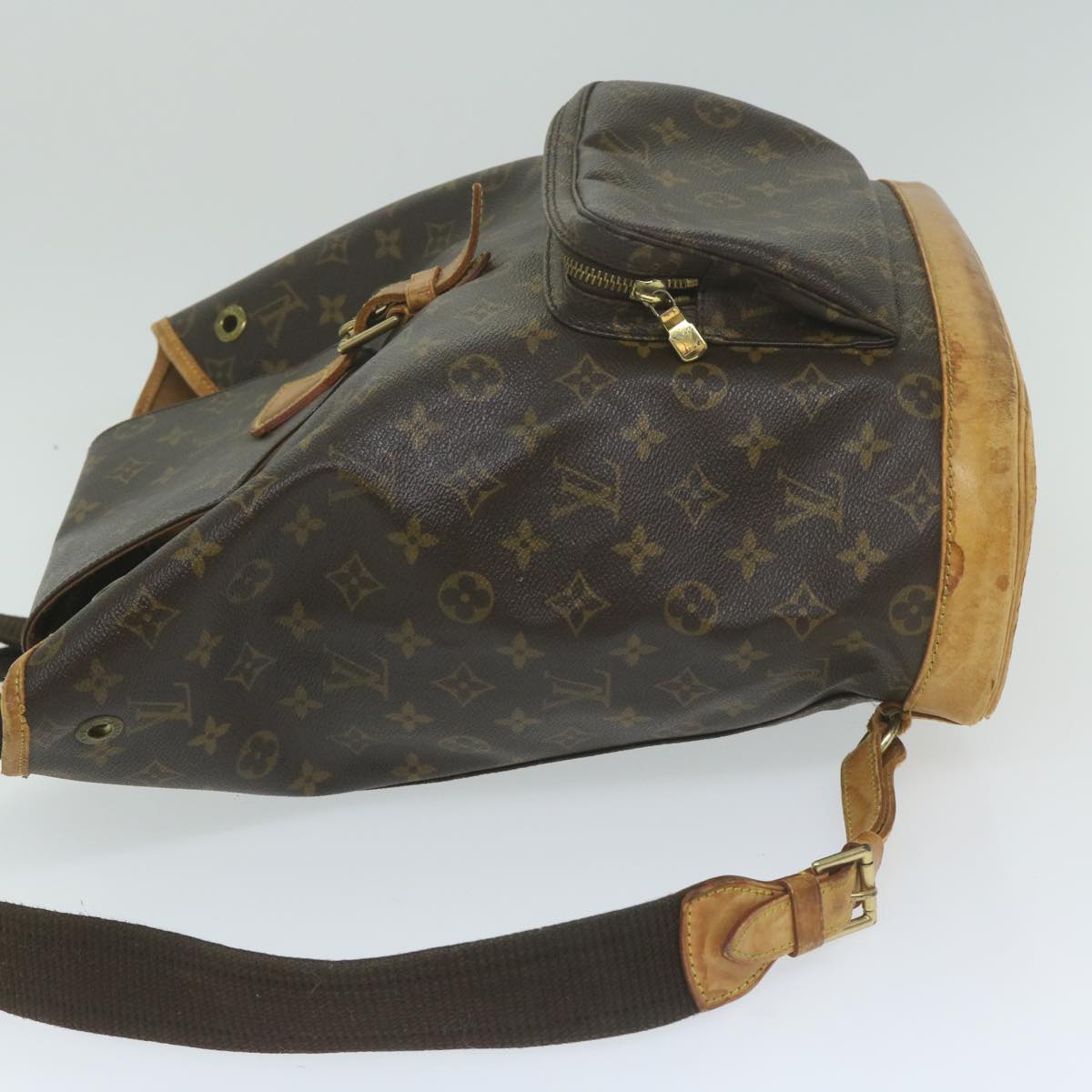 LOUIS VUITTON Monogram Montsouris GM Backpack M51135 LV Auth 64159