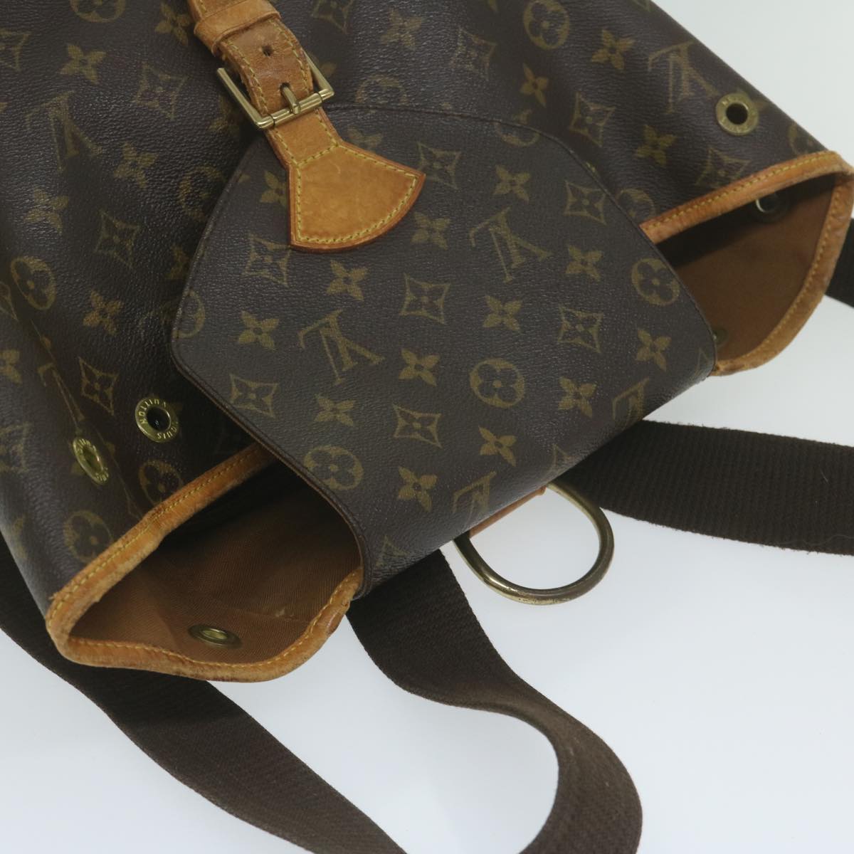 LOUIS VUITTON Monogram Montsouris GM Backpack M51135 LV Auth 64159