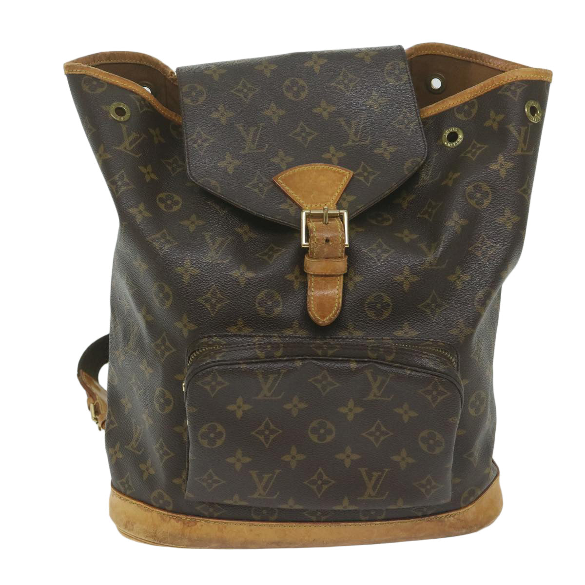 LOUIS VUITTON Monogram Montsouris GM Backpack M51135 LV Auth 64159