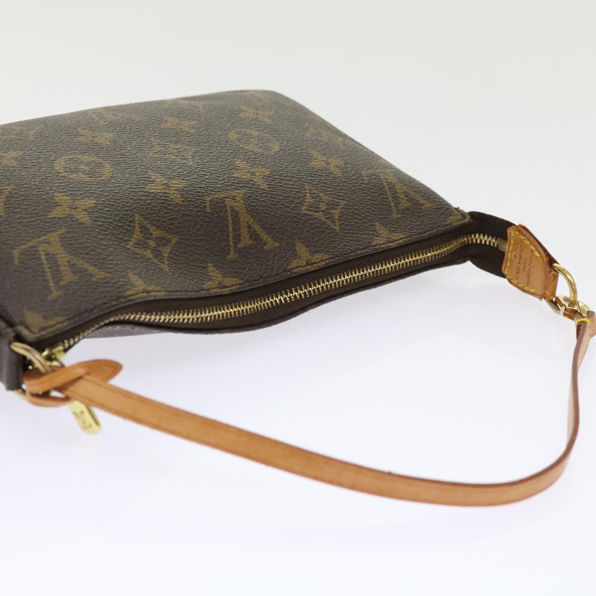 LOUIS VUITTON Monogram Pochette Accessoires Pouch M51980 LV Auth 64180