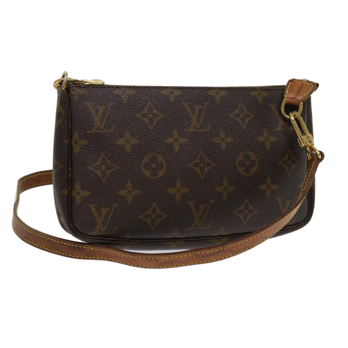 LOUIS VUITTON Monogram Pochette Accessoires Pouch M51980 LV Auth 64184