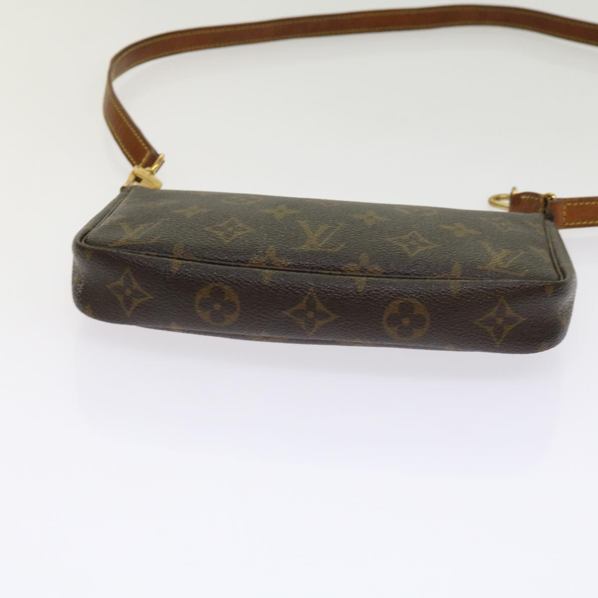 LOUIS VUITTON Monogram Pochette Accessoires Pouch M51980 LV Auth 64184