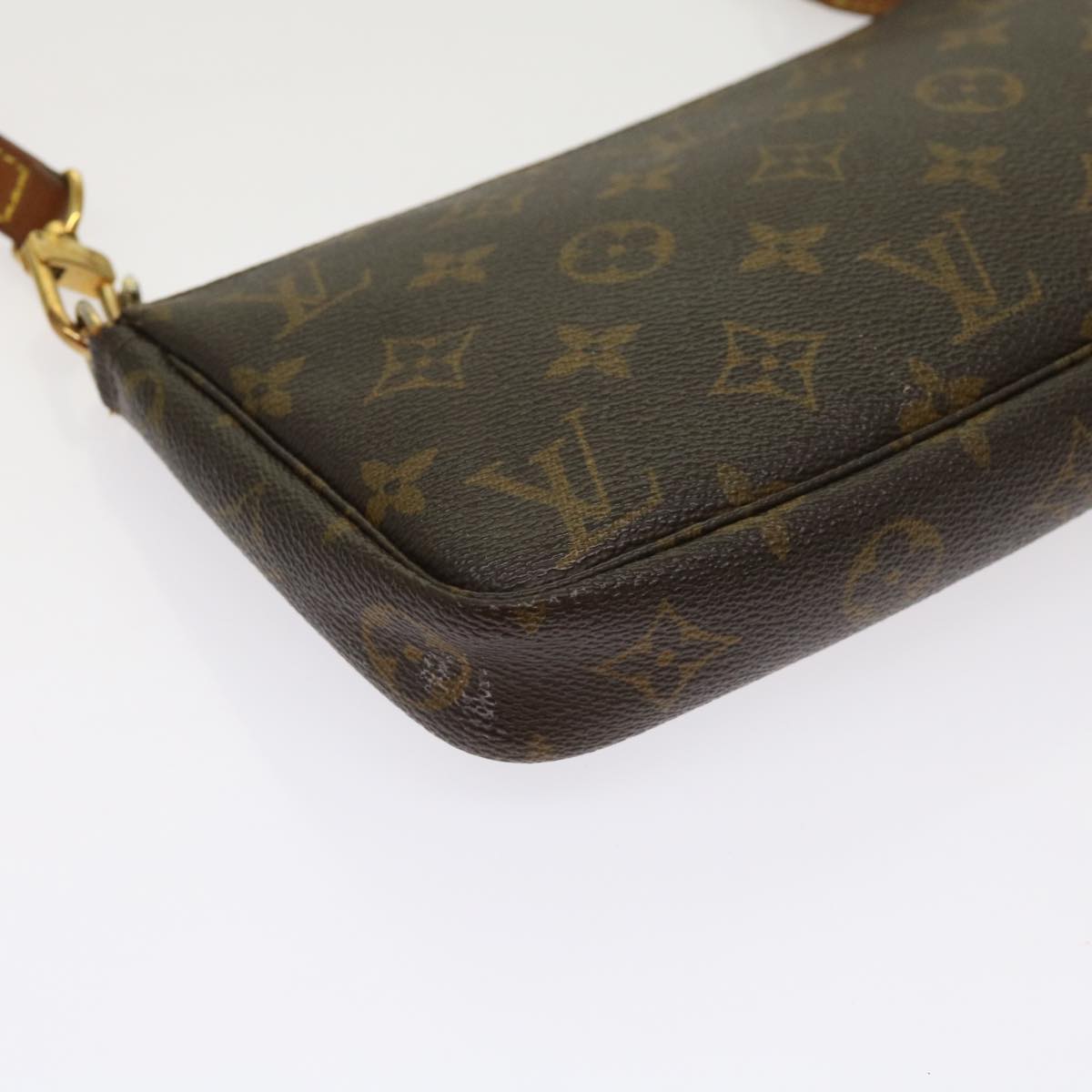 LOUIS VUITTON Monogram Pochette Accessoires Pouch M51980 LV Auth 64184