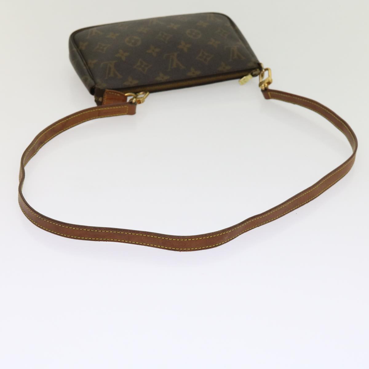 LOUIS VUITTON Monogram Pochette Accessoires Pouch M51980 LV Auth 64184