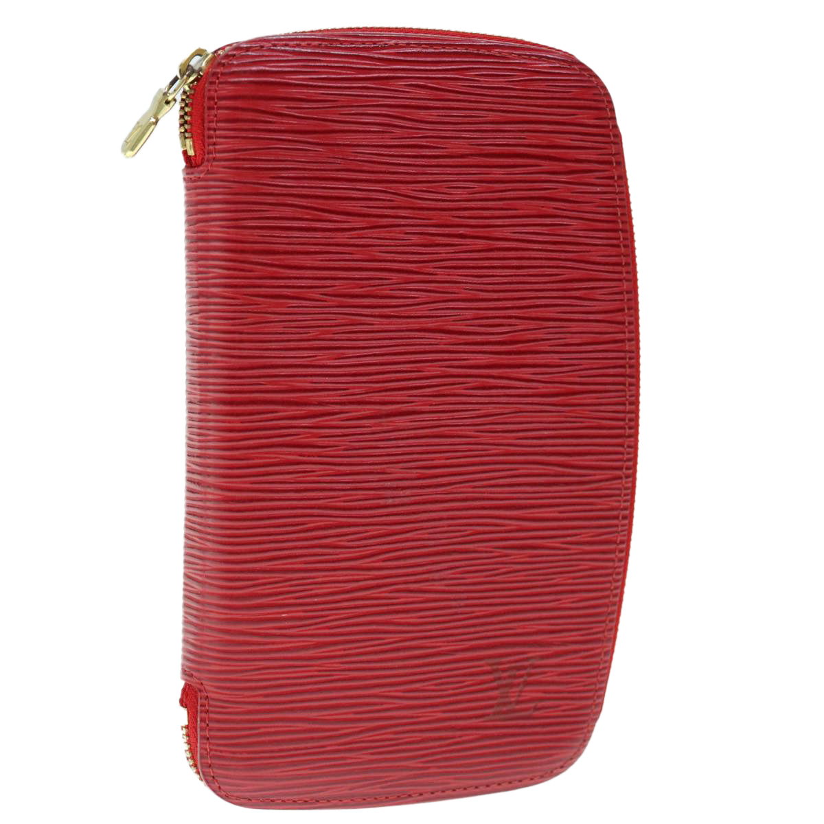 LOUIS VUITTON Epi Agenda Geode Wallet Red M63877 LV Auth 64195