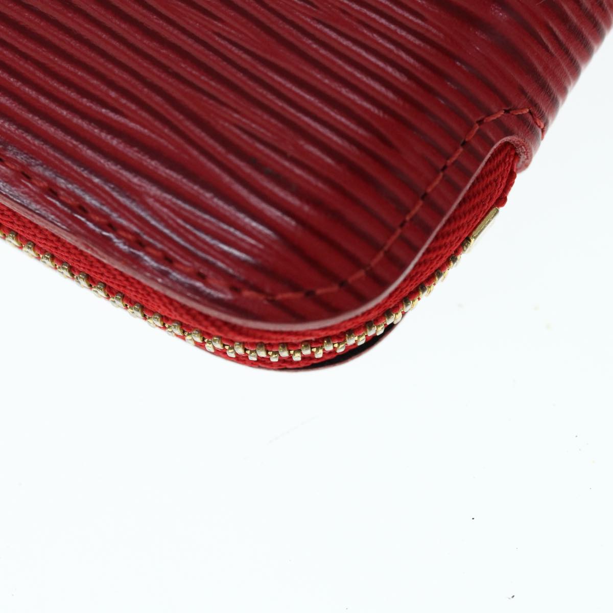 LOUIS VUITTON Epi Agenda Geode Wallet Red M63877 LV Auth 64195