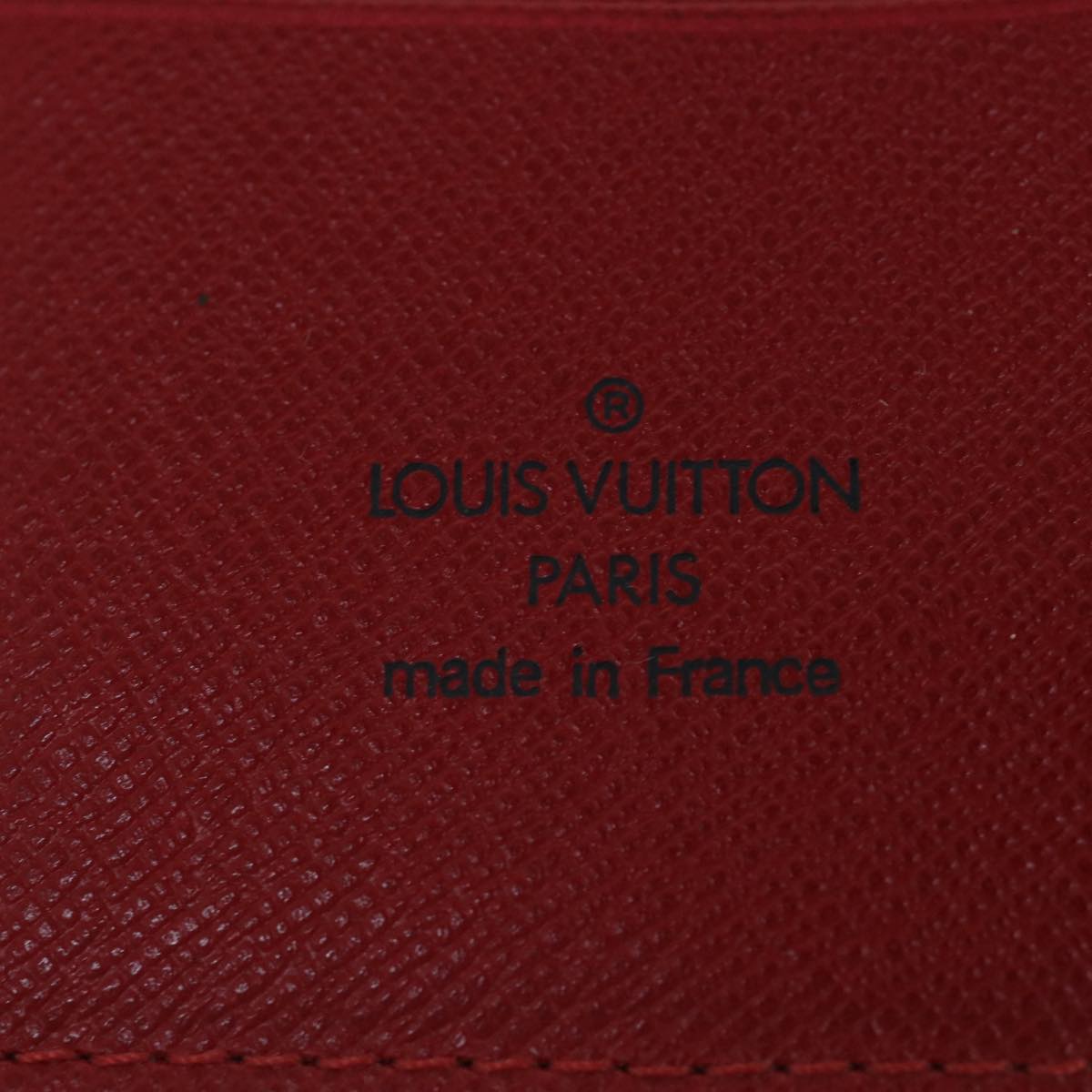 LOUIS VUITTON Epi Agenda Geode Wallet Red M63877 LV Auth 64195