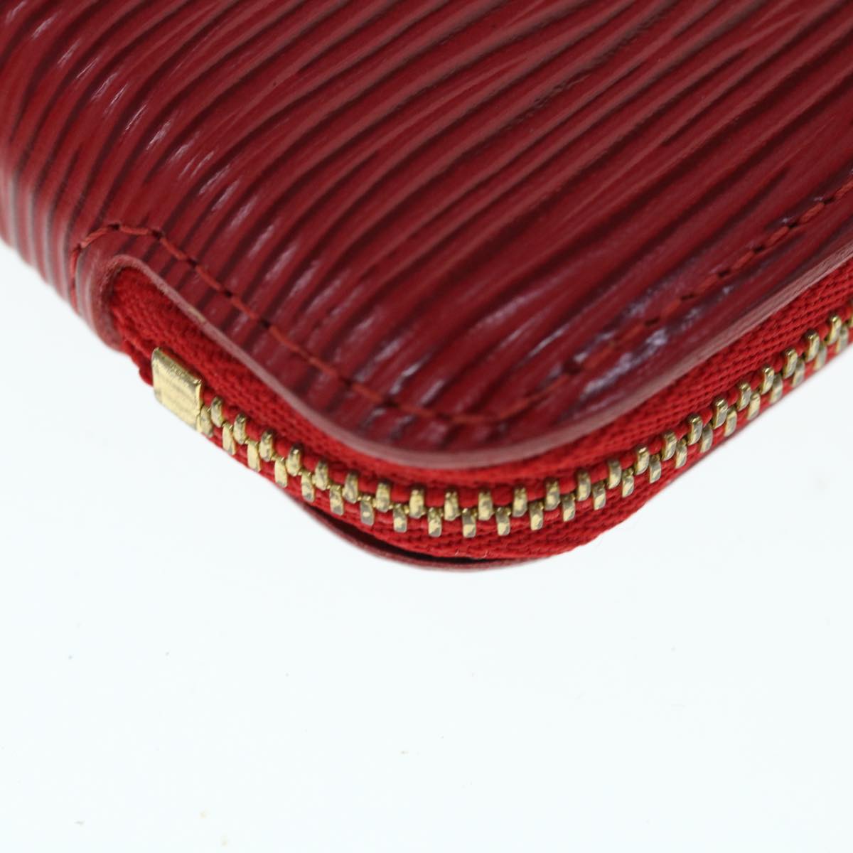 LOUIS VUITTON Epi Agenda Geode Wallet Red M63877 LV Auth 64195