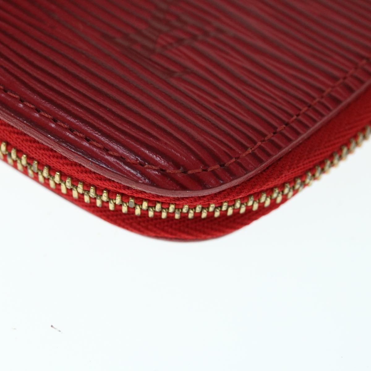 LOUIS VUITTON Epi Agenda Geode Wallet Red M63877 LV Auth 64195