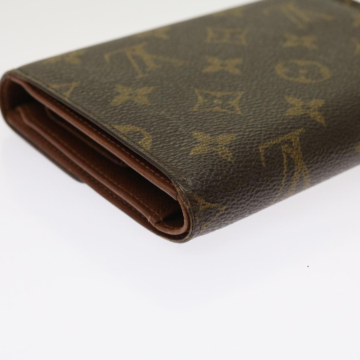 LOUIS VUITTON Monogram Porte Tresor Etui Papie Wallet M61202 LV Auth 64200