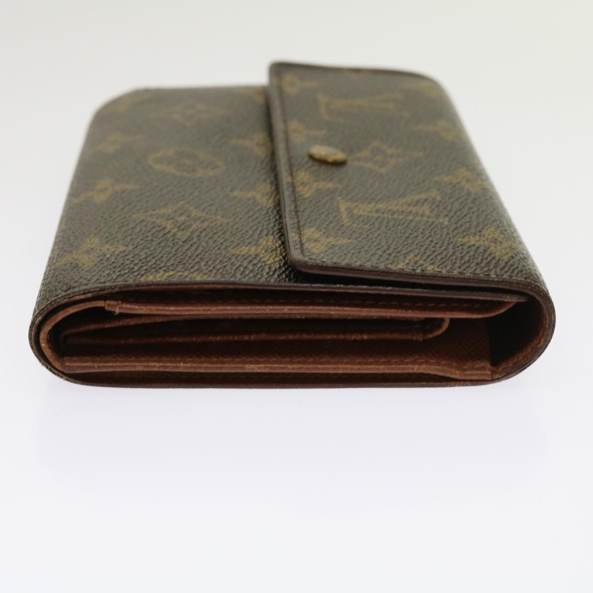 LOUIS VUITTON Monogram Porte Tresor Etui Papie Wallet M61202 LV Auth 64200