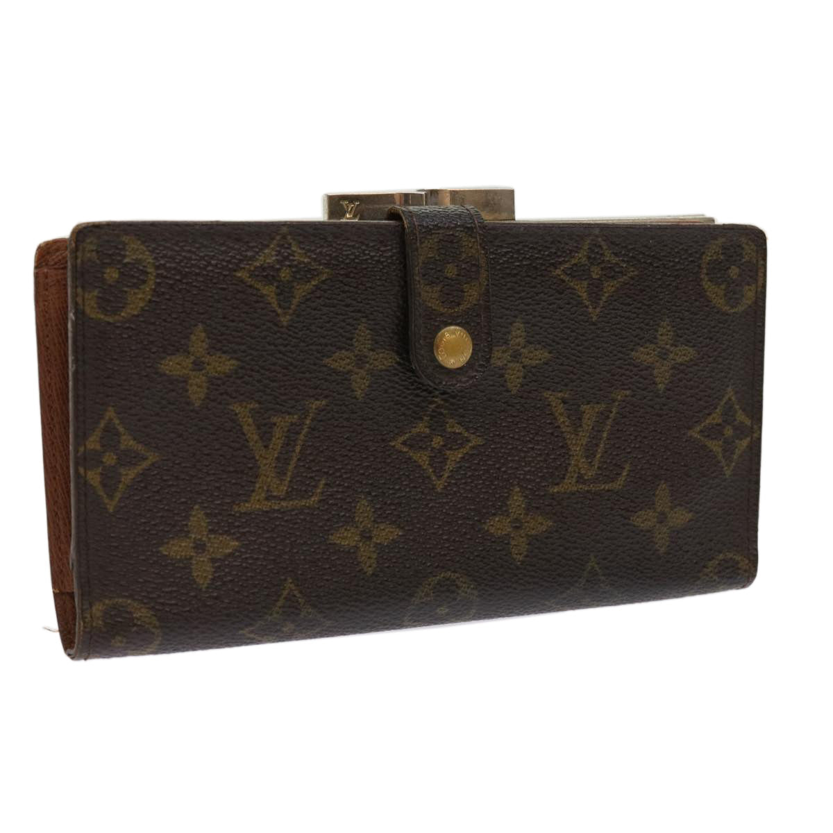 LOUIS VUITTON Monogram Continental Clutch Wallet T61217 LV Auth 64207