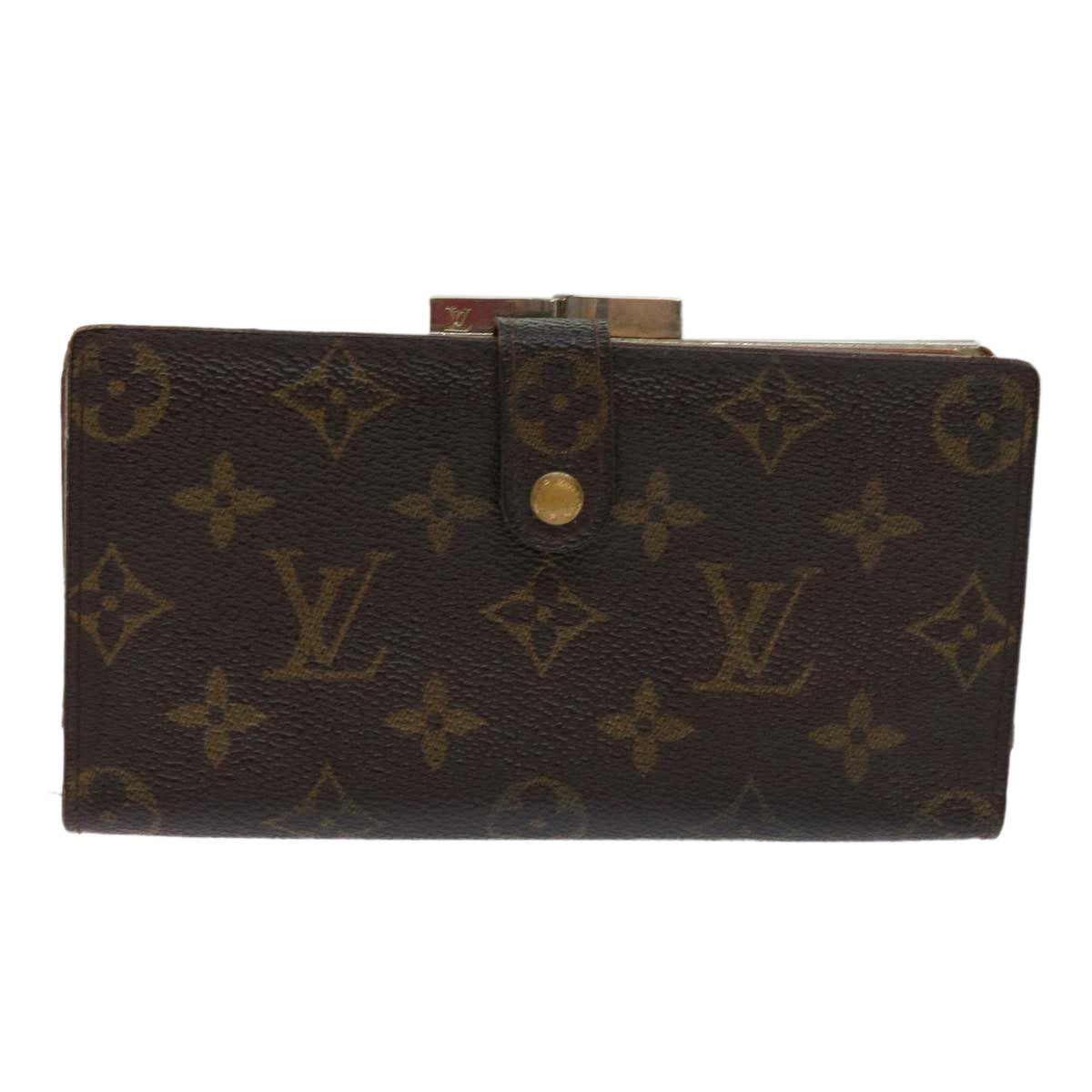 LOUIS VUITTON Monogram Continental Clutch Wallet T61217 LV Auth 64207