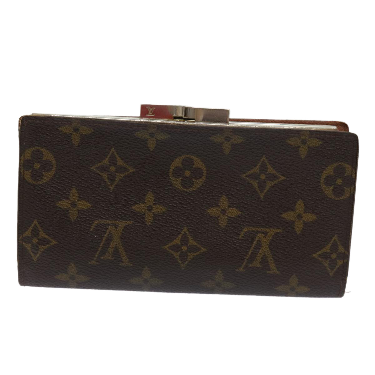 LOUIS VUITTON Monogram Continental Clutch Wallet T61217 LV Auth 64207