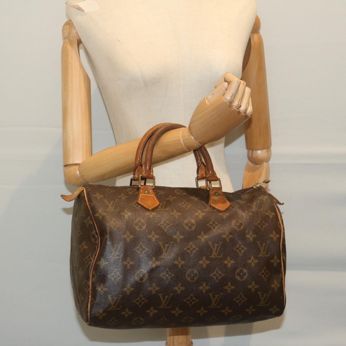 LOUIS VUITTON Monogram Speedy 30 Hand Bag M41526 LV Auth 64245