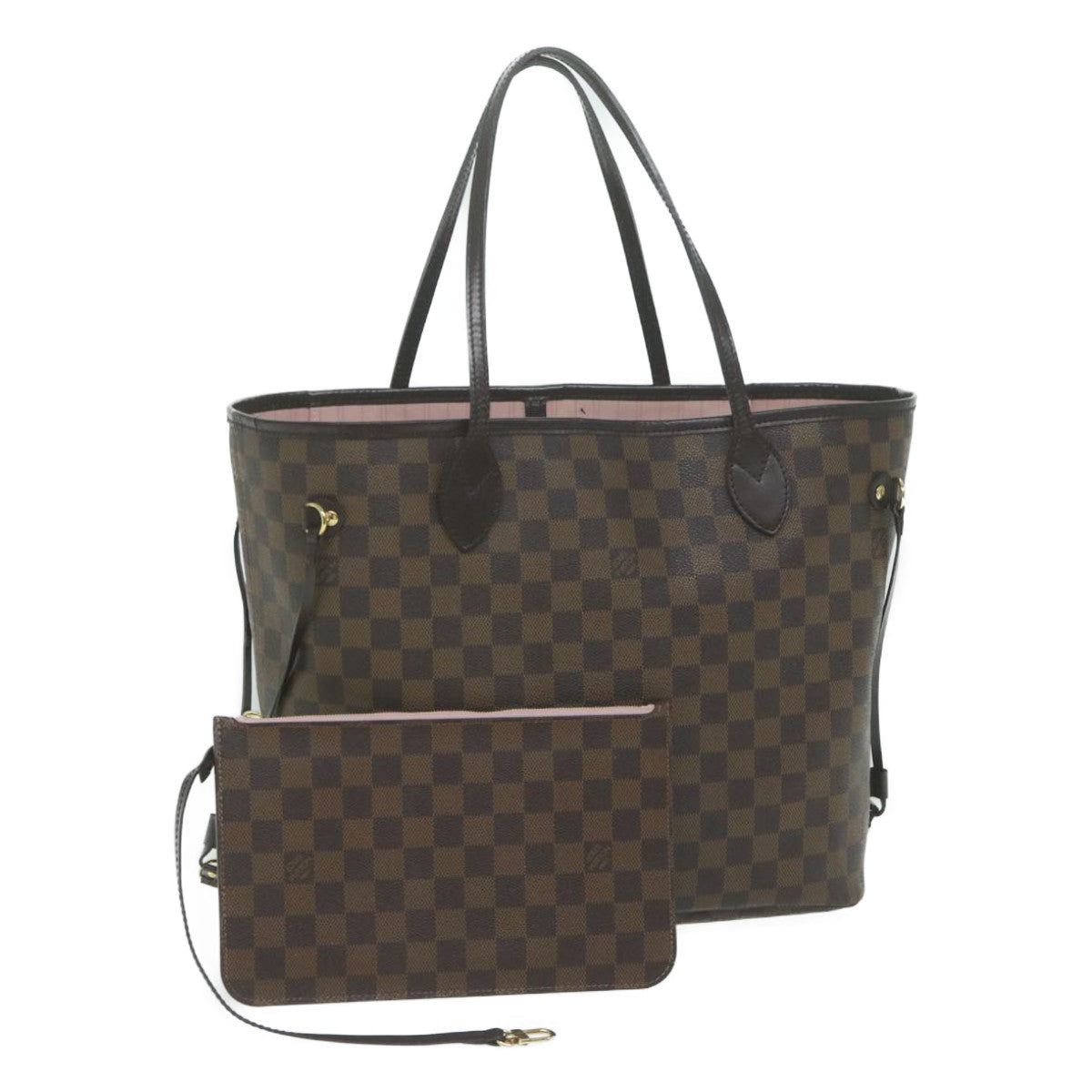 LOUIS VUITTON Damier Ebene Neverfull MM Tote Bag N51105 LV Auth 64261A