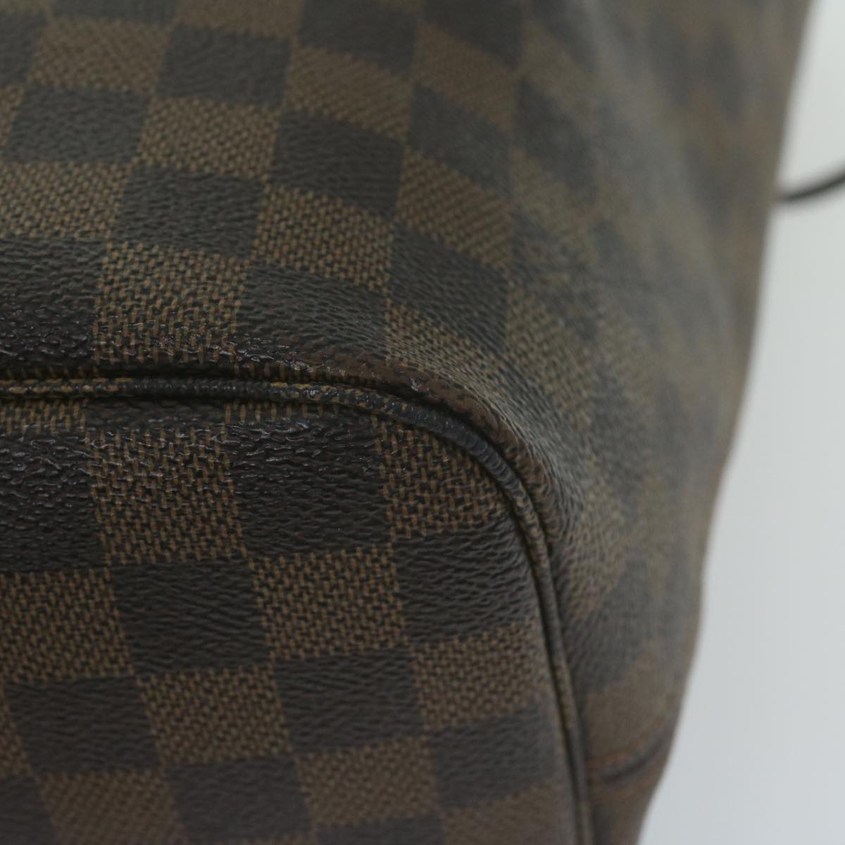 LOUIS VUITTON Damier Ebene Neverfull MM Tote Bag N51105 LV Auth 64261A