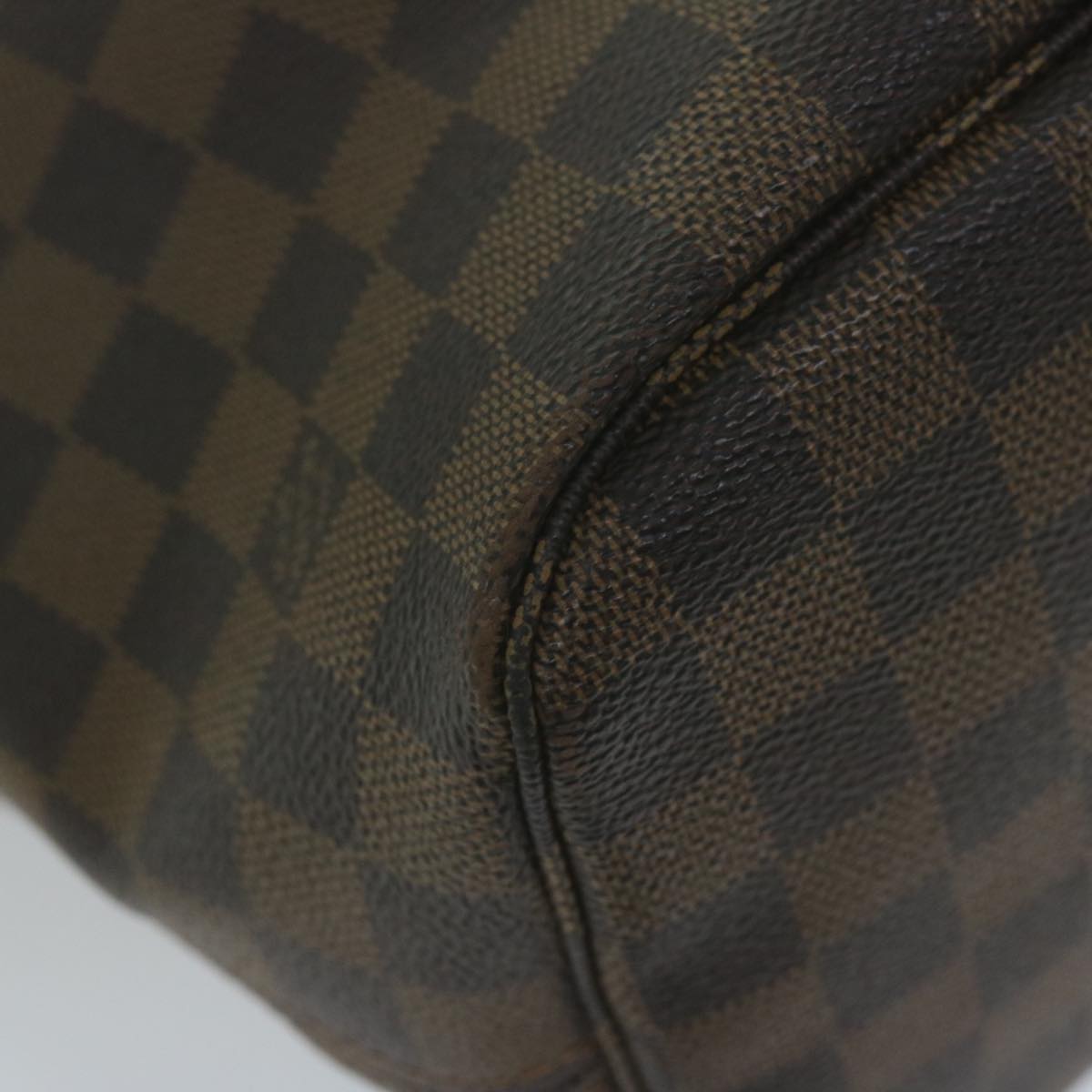 LOUIS VUITTON Damier Ebene Neverfull MM Tote Bag N51105 LV Auth 64261A