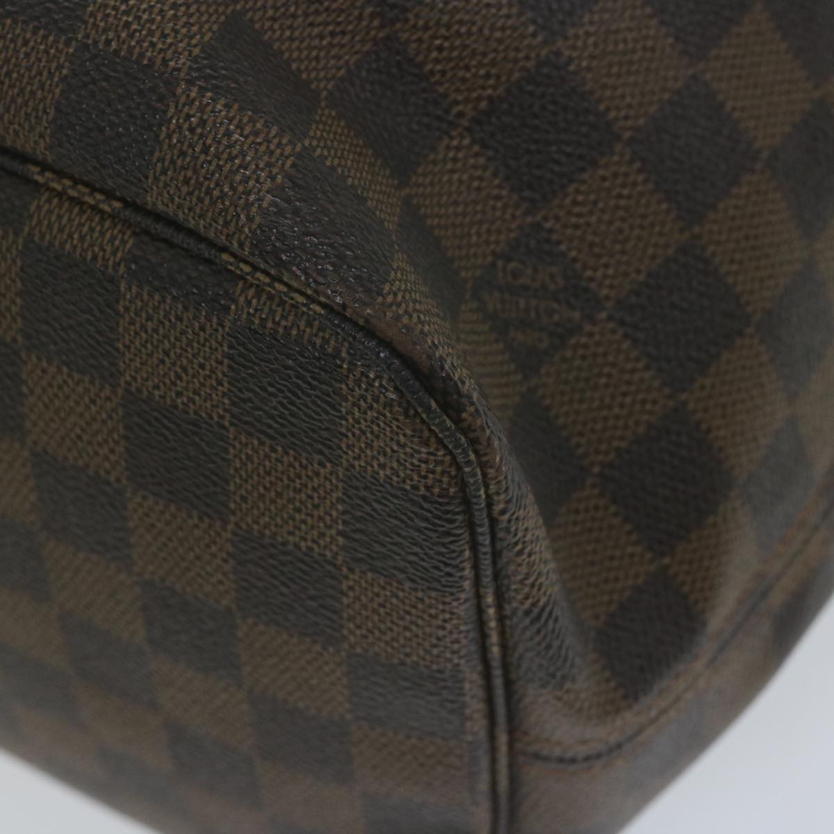 LOUIS VUITTON Damier Ebene Neverfull MM Tote Bag N51105 LV Auth 64261A