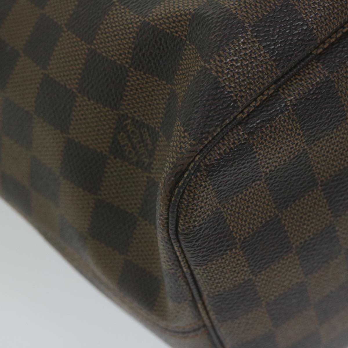 LOUIS VUITTON Damier Ebene Neverfull MM Tote Bag N51105 LV Auth 64261A