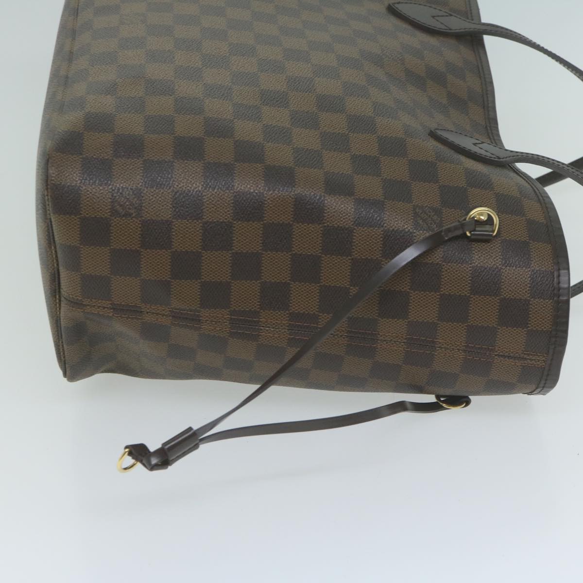 LOUIS VUITTON Damier Ebene Neverfull MM Tote Bag N51105 LV Auth 64261A