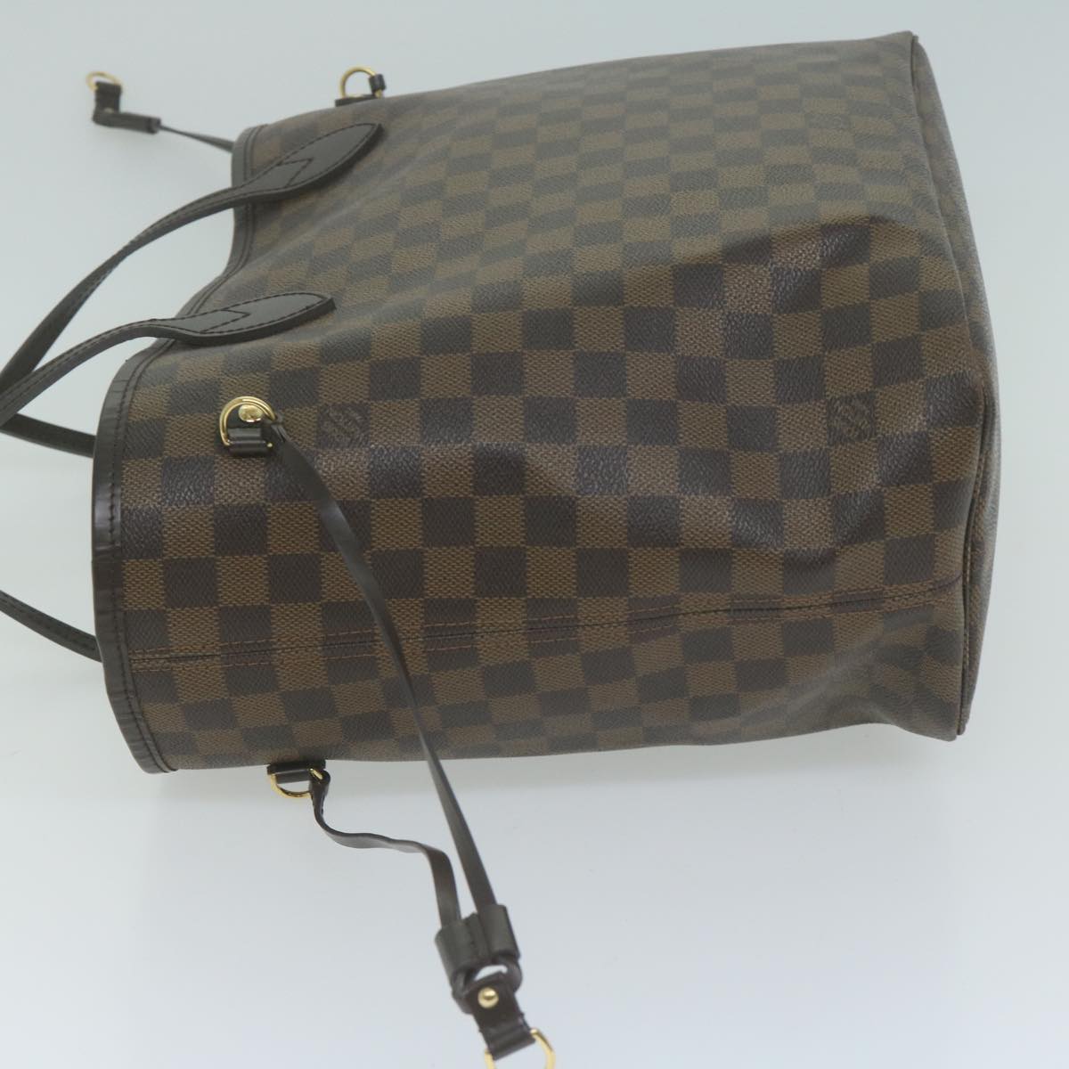 LOUIS VUITTON Damier Ebene Neverfull MM Tote Bag N51105 LV Auth 64261A